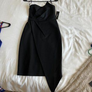 Black Strapless Bodycon Dress